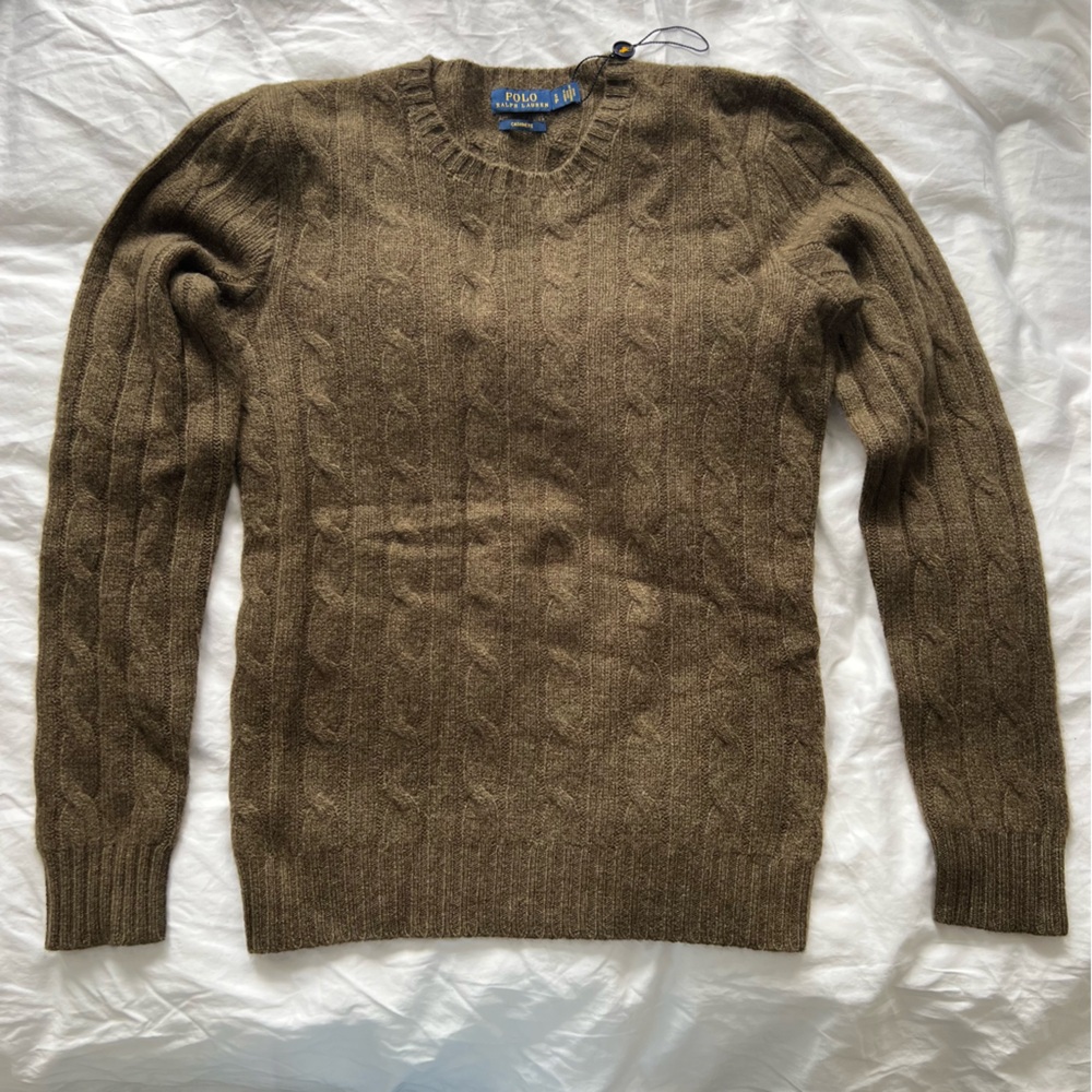 Polo Ralph Lauren Cable Knit Cashmere Sweater NWOT